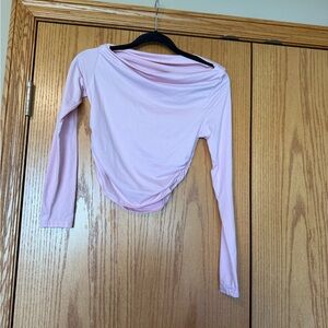 SHEIN Light Pink Long Sleeve Top